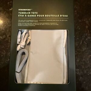 NIB Starbucks Tumbler Tote  Baby Blue